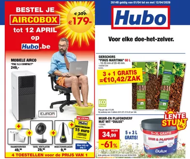 Catalogue Hubo à Andenne | Hubo Folder geldig t.e.m. 12/04/2026 NL | 2026-03-18T00:00:00.000Z - 2026-04-30T00:00:00.000Z