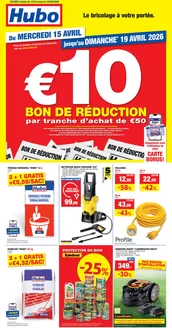 Catalogue Hubo | Hubo Dépliant valable jusqu'au 26/04/2026 FR | 2026-04-15T00:00:00.000Z - 2026-04-26T00:00:00.000Z