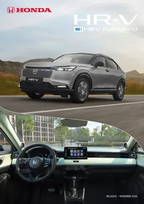 Catalogue Honda | Honda HR-V E:HEV — Liste De Prix | 2024-11-18T00:00:00.000Z - 2025-11-18T00:00:00.000Z