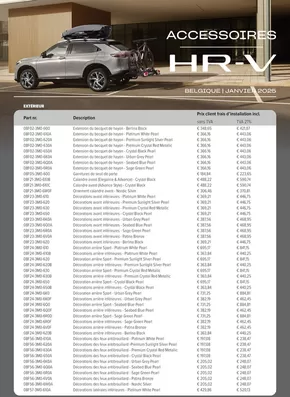 Catalogue Honda à Mons | Accessoires HR-V | 2025-02-12T00:00:00.000Z - 2026-02-12T00:00:00.000Z