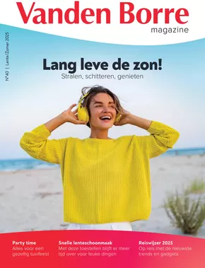 Catalogue Vanden Borre à Gent | Lang Leve De Zon | 2025-04-15T00:00:00.000Z - 2025-08-31T00:00:00.000Z