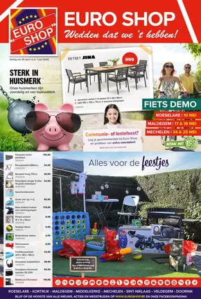Catalogue Euroshop à Saint-Nicolas | Promoties | 2025-04-25T00:00:00.000Z - 2025-06-07T00:00:00.000Z