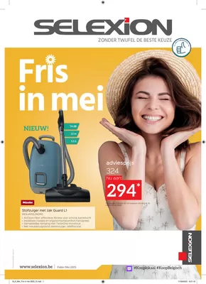 Catalogue Selexion à Overijse | Witgoed Fris In Mei | 2025-04-28T00:00:00.000Z - 2025-05-31T00:00:00.000Z