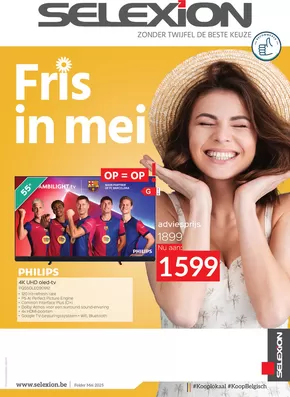 Catalogue Selexion à Overijse | TV & Audio Fris In Mei | 2025-04-28T00:00:00.000Z - 2025-05-31T00:00:00.000Z