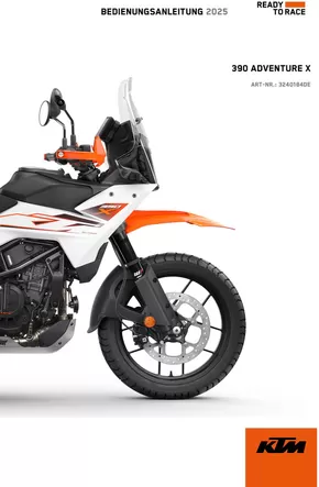 Catalogue KTM | 390 Adventure X | 2025-04-29T00:00:00.000Z - 2026-04-29T00:00:00.000Z