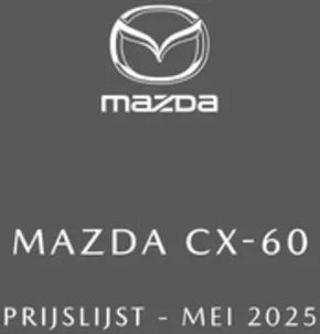 Catalogue Mazda à Saint-Trond | Mazda CX-60 | 2025-05-08T00:00:00.000Z - 2026-05-08T00:00:00.000Z
