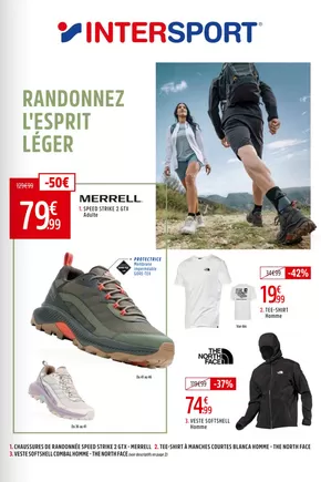 Catalogue Intersport à La Louvière | Randonnez L'esprit Léger | 2025-05-12T00:00:00.000Z - 2025-05-31T00:00:00.000Z