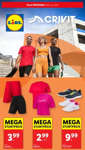 Catalogue Lidl à Middelkerke | Find Your Move | 2025-05-21T00:00:00.000Z - 2025-05-27T00:00:00.000Z
