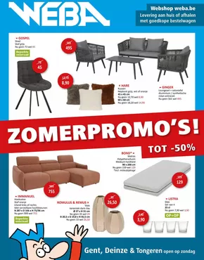 Catalogue Weba à Quaregnon | Zomerpromo's | 2025-05-21T00:00:00.000Z - 2025-06-30T00:00:00.000Z