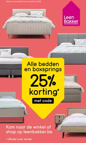 Catalogue Leen Bakker à Perwez | Week 22 | 2025-05-21T00:00:00.000Z - 2025-05-25T00:00:00.000Z
