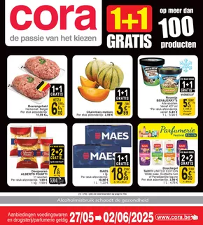 Catalogue Cora à Bruxelles | 1+1 Gratis | 2025-05-27T00:00:00.000Z - 2025-06-02T00:00:00.000Z
