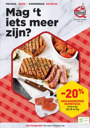 Catalogue Renmans à Visé | Mag't Iets Meer Korting Zijn? | 2025-05-30T00:00:00.000Z - 2025-06-05T00:00:00.000Z