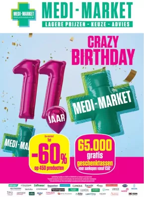 Catalogue Medi-Market à Ninove | Crazy Birthday | 2025-05-28T00:00:00.000Z - 2025-06-24T00:00:00.000Z