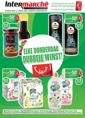 Catalogue Intermarché à Anderlues | Elke Donderdag Dubbele Winst!de Intermarché-kaart NL | 2025-06-01T00:00:00.000Z - 2025-06-30T00:00:00.000Z