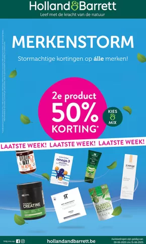 Catalogue Holland & Barrett à Turnhout | Laatste Week! | 2025-06-09T00:00:00.000Z - 2025-06-15T00:00:00.000Z
