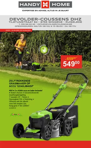 Catalogue HandyHome à Charleroi | Devolder | 2025-06-10T00:00:00.000Z - 2025-06-22T00:00:00.000Z