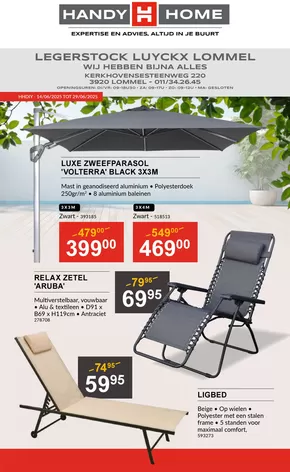 Catalogue HandyHome à Charleroi | Legerstock | 2025-06-14T00:00:00.000Z - 2025-06-29T00:00:00.000Z