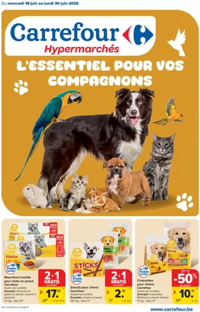 Catalogue Carrefour | L'essentiel Pour Vos Compagnons | 2025-06-18T00:00:00.000Z - 2025-06-30T00:00:00.000Z