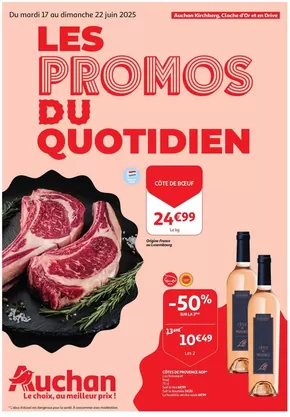 Catalogue Auchan à Lendelede | Les Promos Du Quotidien | 2025-06-17T00:00:00.000Z - 2025-06-22T00:00:00.000Z