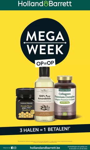 Catalogue Holland & Barrett à La Panne | Mega Week | 2025-06-16T00:00:00.000Z - 2025-06-29T00:00:00.000Z
