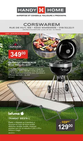 Catalogue HandyHome à Seraing | Corswarem | 2025-06-28T00:00:00.000Z - 2025-07-20T00:00:00.000Z