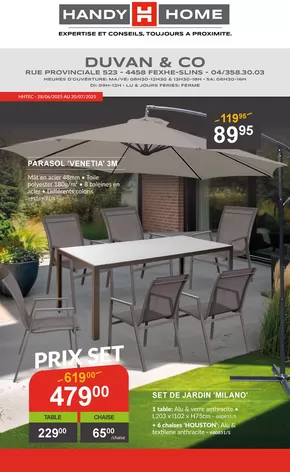 Catalogue HandyHome à Charleroi | Duvan & Co | 2025-06-28T00:00:00.000Z - 2025-07-20T00:00:00.000Z