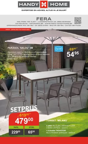 Catalogue HandyHome à Charleroi | Fera. | 2025-06-28T00:00:00.000Z - 2025-07-20T00:00:00.000Z