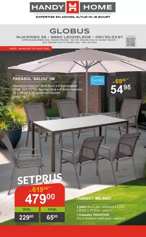Catalogue HandyHome à Charleroi | Globus | 2025-06-28T00:00:00.000Z - 2025-07-20T00:00:00.000Z