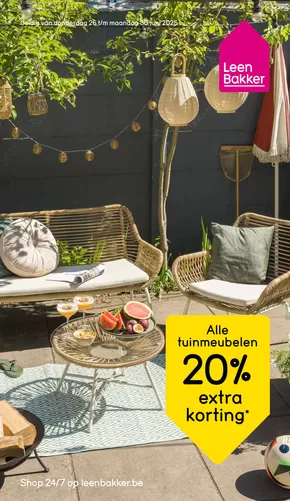 Catalogue Leen Bakker à Kuurne | Dépliant Leen Bakker - NL | 2025-06-26T00:00:00.000Z - 2025-06-30T00:00:00.000Z