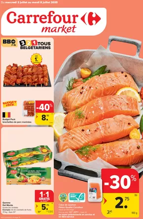 Catalogue Carrefour Market à Bruxelles | Offres et promotions actuelles | 2025-07-02T00:00:00.000Z - 2025-07-08T00:00:00.000Z