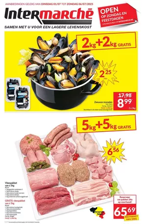 Catalogue Intermarché | Ontdek de folder van 01/07 NL | 2025-07-01T00:00:00.000Z - 2025-07-06T00:00:00.000Z