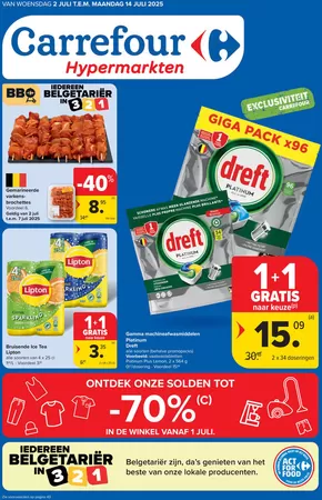 Catalogue Carrefour à Charleroi | Offres exclusives pour nos clients | 2025-07-02T00:00:00.000Z - 2025-07-14T00:00:00.000Z