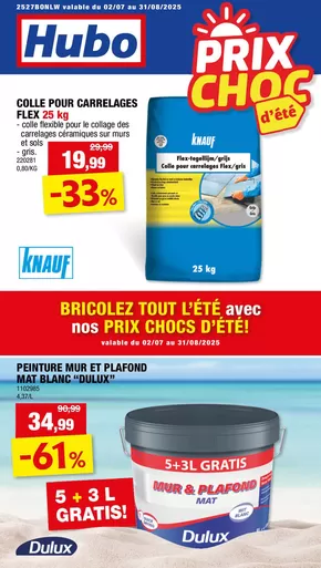 Catalogue Hubo à Ninove | Hubo Dépliant | 2025-07-02T00:00:00.000Z - 2025-08-31T00:00:00.000Z