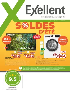Catalogue Exellent à Ans | Folder Exellent TV & Audio Soldes d'été | 2025-07-02T00:00:00.000Z - 2025-07-31T00:00:00.000Z
