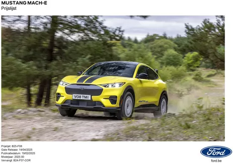 Catalogue Ford à Anvers | MUSTANG MACH-E | 2025-09-23T00:00:00.000Z - 2026-09-23T00:00:00.000Z