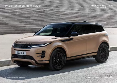 Catalogue Land Rover à Anvers | Range Rover Evoque | 2026-02-02T00:00:00.000Z - 2026-06-09T00:00:00.000Z